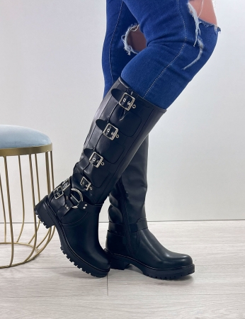 Botas Glitter - Negro