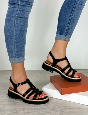 Sandalias Ines - Negro