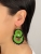 Pendentes Lichia - Verde y negro